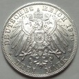 Niemcy - 3 marki - 1914 D - BAYERN - Ludwig III