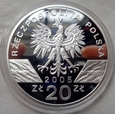 20 złotych - Zwierzęta świata - Puchacz - 2005