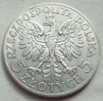 5 złotych - GŁOWA KOBIETY - 1934 - srebro