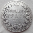 DZ - Rosja - 1 rubel - 1843  - MIKOŁAJ I