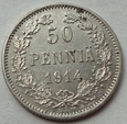 FINLANDIA - 50 PENNIA 1914 - srebro / 3