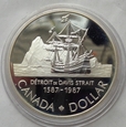 KANADA - 1 dolar - 1987 - STATEK POLARNY J. DAVISA