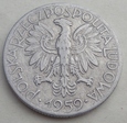 P - 5 złotych - 1959 - RYBAK - aluminium / 3