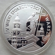 20 złotych - IV wieki stołeczności Warszawy - 1996