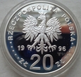 20 złotych - IV wieki stołeczności Warszawy - 1996