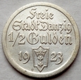 Wolne Miasto Gdańsk - 1/2 guldena - 1923 - WMG