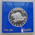 Polska - PRL - 100 złotych - Ochrona środowiska - Bóbr - 1978