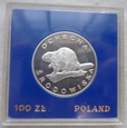 Polska - PRL - 100 złotych - Ochrona środowiska - Bóbr - 1978