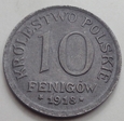 Królestwo Polskie - 10 fenigów - 1918