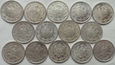 KPL : Niemcy 1/2 marki x 14 sztuk 1905-1919 srebro
