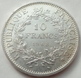 FRANCJA - 10 franków - 1968 - Herkules - srebro