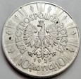 Polska - II RP : 10 złotych - Józef Piłsudski - 1935 - srebro