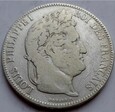FRANCJA - 5 franków - 1842 W - Louis Philippe I