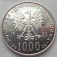 Polska - PRL - 1000 złotych - Jan Paweł II - 1982 - srebro / 2