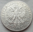 5 złotych - GŁOWA KOBIETY - 1932 - znak mennicy