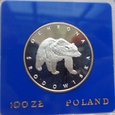 Polska - PRL - 100 złotych - Ochrona środowiska - Niedźwiedź  1983