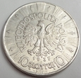 Polska - II RP : 10 złotych - Józef Piłsudski - 1937 - srebro