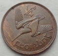 IRLANDIA - 1/4 pensa / farthing - 1953 - PTAK 