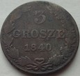 KRÓLESTWO POLSKIE - 3 GROSZE - 1840
