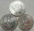 3 x 200 zł - KPL : 1974 + 1975 + 1976 SREBRO / 5