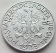 P - POLSKA - PRL : 5 złotych - 1973 - RYBAK - aluminium / 1
