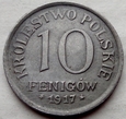 Królestwo Polskie - 10 fenigów - 1917