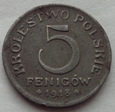 Królestwo Polskie - 5 fenigów - 1918