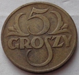 POLSKA - II RP - 5 GROSZY - 1923