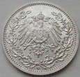 Niemcy - 1/2 marki - 1911 G - Wilhelm II