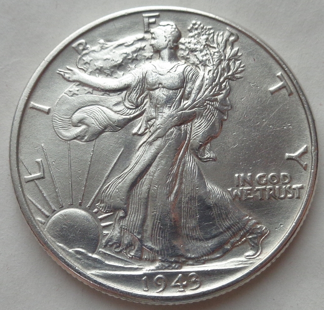 Usa 1 2 Dolara 1943 Walking Liberty Half Dollar Numimarket Pl