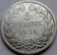 FRANCJA - 5 franków - 1835 A - Louis Philippe I