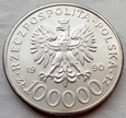 Polska - III RP - 100000 złotych - Solidarność 1990 C - uncja ag999