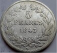 FRANCJA - 5 franków - 1843 B - Louis Philippe I