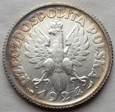 Polska - II RP : 1 złoty - Żniwiarka - 1924 - srebro