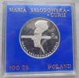 Polska - PRL - 100 złotych - Maria Skłodowska - curie - 1974