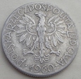 P - 5 złotych - 1960 - RYBAK - aluminium / 2