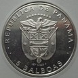 PANAMA - 5 BALBOAS - 1975 - SREBRO