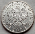 Polska - II RP : 2 złote - Głowa Kobiety - 1932 - srebro