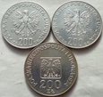 3 x 200 zł - KPL : 1974 + 1975 + 1976  SREBRO / 3