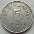 ESTONIA - 5 marka marek - 1922