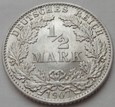 Niemcy - 1/2 marki - 1907 E - Wilhelm II