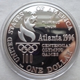 USA - 1 dolar - 1996 P - Olimpiada - Atlanta - Tennis - srebro