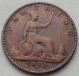 WIELKA BRYTANIA - FARTHING - 1875 - Victoria