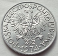 5 złotych - 1974 - RYBAK - aluminium