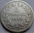 FRANCJA - 5 franków - 1842 B - Louis Philippe I