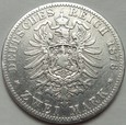 Niemcy - 2 marki - 1876 A - PRUSY - Wilhelm I