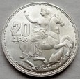 Grecja - 20 Drachm - 1965 - Paweł I - król Greków - srebro