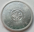 KANADA - 1 dolar 1964 - Quebec Conferences - Elizabeth II - srebro