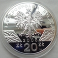 20 złotych - Zwierzęta świata - Sokół Wędrowny - 2008