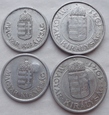 WĘGRY - zestaw monet obiegowych - 4 sztuki